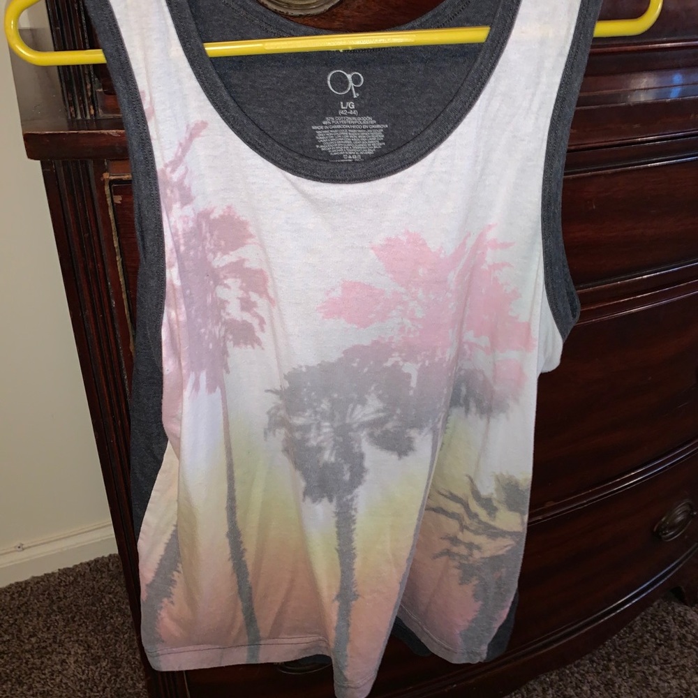 Sunset print tank top